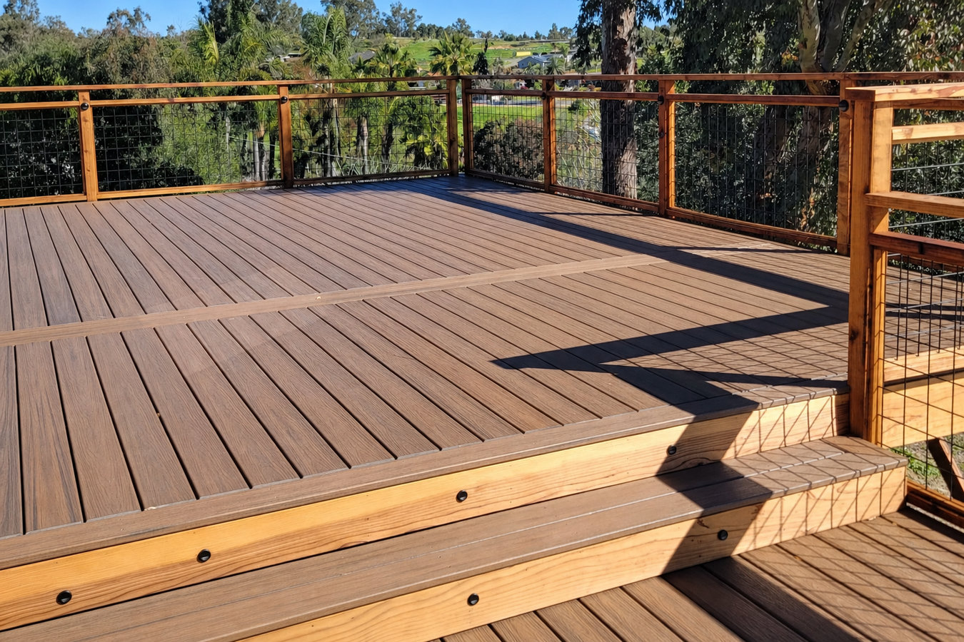 Composite deck installation