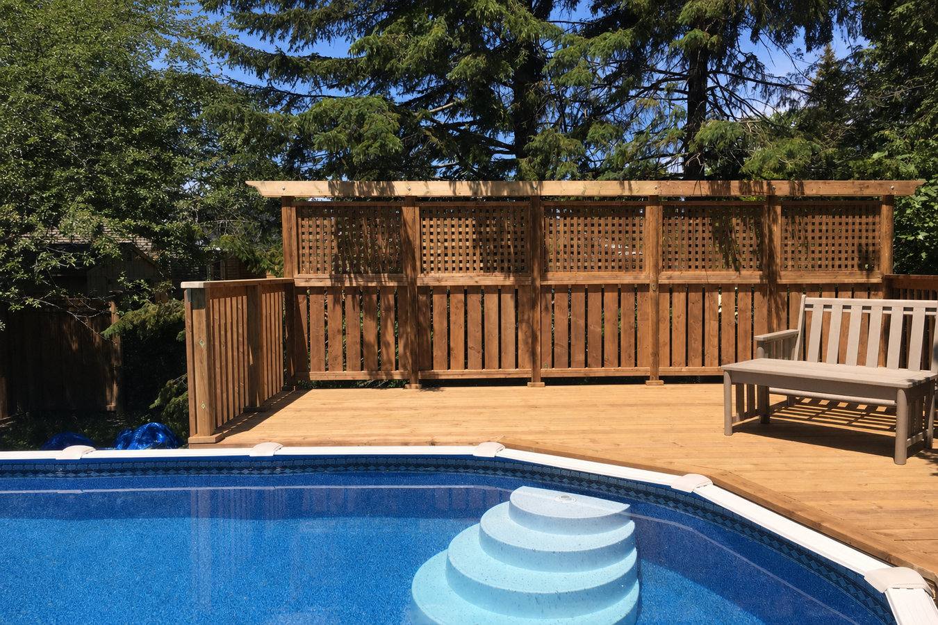 Pool deck construction
