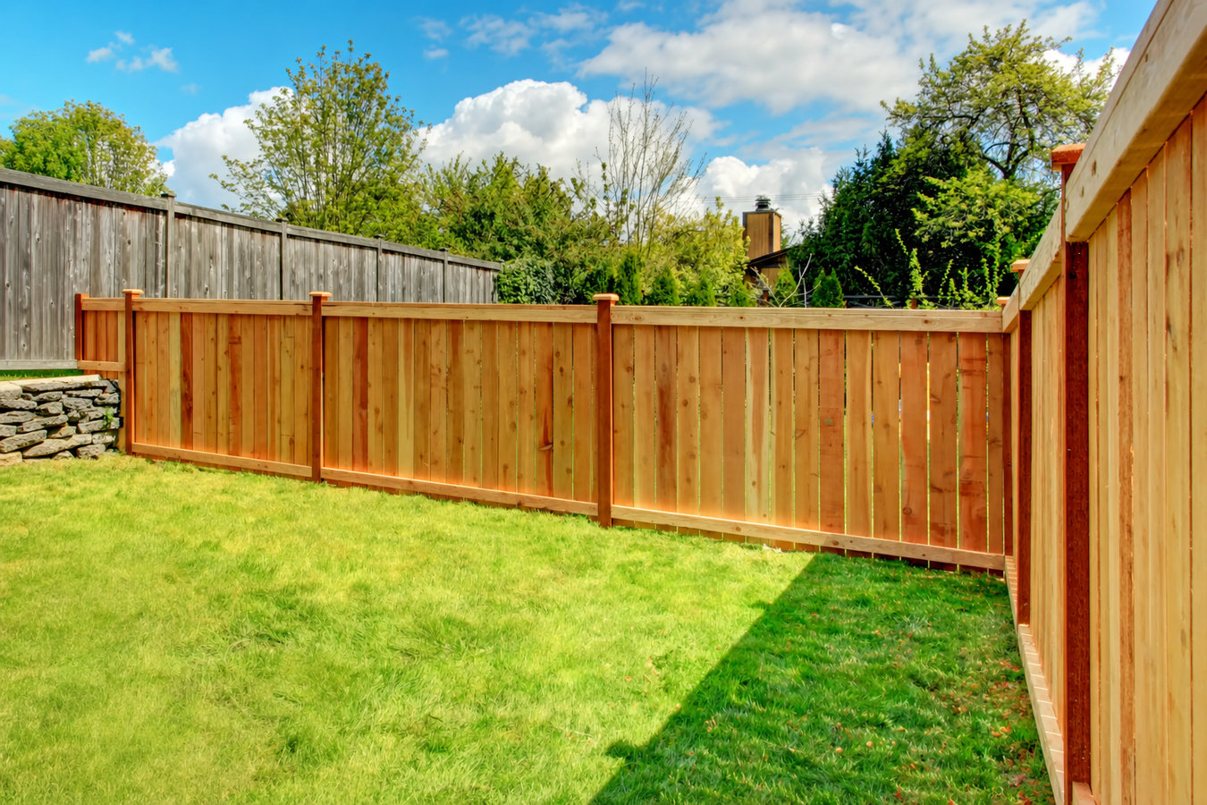 Wood and privacy fence installation